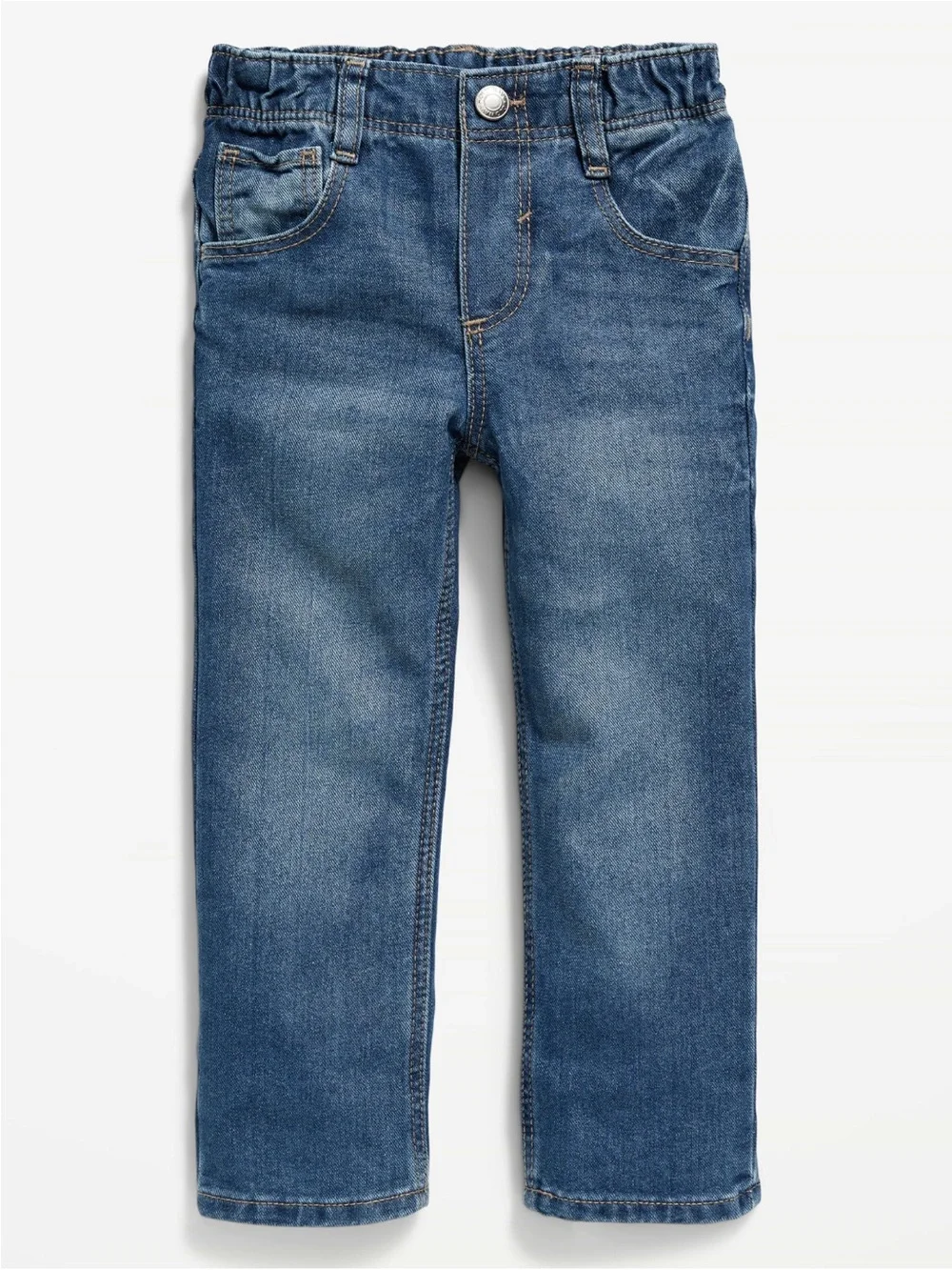 Old Navy Toddler Boy Straight Pull-On Jeans, Medium Wash, 3T